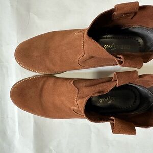 Diba True Brown Suede Ankle Boots